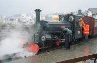 BR Ffestiniog Railway <I>Linda</I> at a wet Porthmadog station in 2003<br><br>[Bill Roberton //2003]