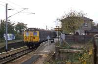 Electric trains were still a novelty at Braintree when this photo was taken on 5th November 1977. Previously worked by DMUs and signaled with semaphores, the new electric service to Witham had only been fully introduced on October 3rd. A rare example of 1970s modernization, the stark contrast in fortunes of this branch compared to that from Witham to Maldon remains a subject of wonder (or suspicion?) given that both were earmarked for closure in the Beeching Report.<br><br>[Mark Dufton 05/11/1977]