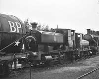 No 705 on the East Somerset Railway on 3 February 2005. This engine has a Scottish past. It was the Yoker Power Stationpug before being purchased to run on a failed tourist railway in the Orkneys circa 1978. It then arrived on the Strathspey Railway in January 1979, following which it moved on to Brechin for a while. It was later bought by a Wiltshire farmer's son who restored it to run on the East Somerset Railway. Now (February 2011) out of use, the locomotive is awaiting a new owner. It has even appeared on E-bay. [See image 18853]<br><br>[Peter Todd 03/02/2005]