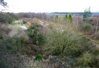 View west from the road overbridge near the former Smeaton station in December 2004. [See image 5706]<br><br>[John Furnevel 26/12/2004]