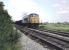 An unidentified Class 44 <I>Peak</I> brings a long coal train from Toton over the 1901 goods flyover at Trent and down past the back of the power box. The passenger station, closed in 1968 and immediately swept away, was behind the camera on the main passenger lines from Nottingham that this train had just crossed.<br><br>[Mark Bartlett //1975]