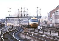 Resignalling work underway at Taunton in April 1986.<br><br>[Ian Dinmore /04/1986]