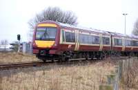 170 470 heads for Dunfermline over the Inverkeithing East/North chord on 6 March 2011 with a Fife Outer Circle service which connected with buses for Edinburgh at Dalgety Bay.<br><br>[Bill Roberton 06/03/2011]