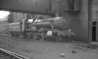 6850 <I>Cleeve Grange</I> standing alongside the coaling stage at Cardiff Canton, in August 1962<br><br>[K A Gray 12/08/1962]