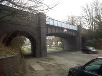 This bridge at Nuneaton on the former MR Birmingham - Leicester freight avoiding line will probably never see trains again; but those nice chaps at Network Rail have painted the metalwork anyway. Well done. UPDATED NOVEMBER 2017: this bridge will soon be demolished, for the benefit of truck drivers who do not understand that their vehicles are taller than the (clearly signposted) clearance under the bridge.<br><br>[Ken Strachan 18/02/2011]