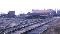 The remains of Girvan goods yard in September 1987 [see image 24816].<br><br>[Ian Dinmore /09/1987]