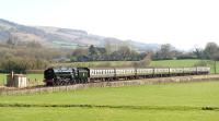 70000 <I>Britannia</I> en route from Crowcombe to Williton on 19 March 2011.<br><br>[Peter Todd 19/03/2011]
