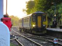 A class 156 calls at Brundall in 2005 with a Great Yarmouth - Norwich service.<br><br>[Ian Dinmore //2005]