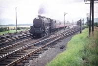 Black 5 no 45491 with a northbound train at Symington in August 1959.<br><br>[A Snapper (Courtesy Bruce McCartney) 01/08/1959]