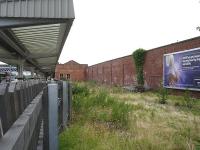 Infilled former down side north facing bay platforms at Wakefield Westgate. Latterly used for Bradford via Ossett & Dewsbury, and Castleford via Stanley & Methley, DMU services in the 1960's. [See image 29824]<br><br>[David Pesterfield 26/08/2010]