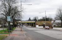 On the approach to Shawlands from the north the Cathcart Circle first crosses Shawmoss Road (seen here) and then the Barrhead line (off to the left). This view looks west.<br><br>[Ewan Crawford 27/03/2011]