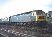 1513 accelerates away from the Berwick stop on Saturday 12th September 1970 with the 07.20 York - Edinburgh. <br><br>[Bill Jamieson 12/09/1970]