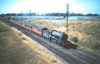 Gresley K3 2-6-0 no 61904 takes an up train through Musselburgh in the summer of 1955.<br><br>[A Snapper (Courtesy Bruce McCartney) 16/07/1955]