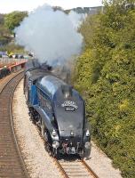 The morning <I>Forth Circle</I> special photographed on 24 April nearing Burntisland station behind no 60007 <I>Sir Nigel Gresley</I>.<br><br>[Bill Roberton 24/04/2011]