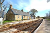 View north east from the level crossing at Forsinard on 19 April 2011.<br><br>[John Gray 19/04/2011]