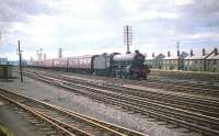 B1 4-6-0 no 61101 brings a train from the north through Saughton Junction in July 1959.<br><br>[A Snapper (Courtesy Bruce McCartney) 18/07/1959]