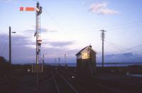 Evening view from Galway station in 1988 towards Galway Bay.<br><br>[Ian Dinmore //1988]