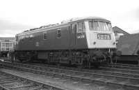 With not a wire in sight, one of the ten NBL built class 84 AC electric locomotives, no 84005 (originally AL4 no E3040) poses at the Inverness Railfair on 9 June 1973. In the background stands 3-car Glasgow 'Blue Train' unit 063, likewise some distance from a suitable power supply.<br>
<br><br>[John McIntyre 09/06/1973]