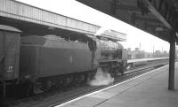 Maunsell 'Schools' class 4-4-0 no 30910 <I>'Merchant Taylors'</I> awaits the road at Templecombe in August 1960.<br><br>[K A Gray 09/08/1960]