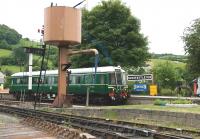 Railcar W55000 arriving at Buckfastleigh on 28 May.<br>
<br><br>[Peter Todd 28/05/2011]