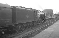 A2 Pacific no 60532 <I>Blue Peter</I> waiting for the off at Stirling station on 25 July 1966 with the 1.30pm Aberdeen - Glasgow Buchanan Street train.<br><br>[K A Gray 25/07/1966]