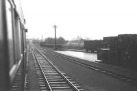 Looking west from East Kilbride station on a wet day in March 1965.<br><br>[Colin Miller /03/1965]