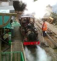 Number 9 'Jean' blows her nose on Common Lane shed on the remote, but delightful, Gartell Light Railway; which is mostly laid on the S&D trackbed.<br><br>[Ken Strachan 30/05/2011]