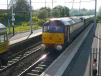 WCRC 47790 powers through Holytown with 1Z34 the <I>Northern Belle</I> tour returning south on 3 June 2011.<br><br>[Ken Browne 03/06/2011]