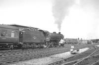 B1 no 61121 takes the 8.33am Nottingham Midland - Scarborough train north out of Doncaster on 20 July 1963.<br><br>[K A Gray 20/07/1963]