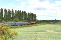 66184 with a freight passing Challow on 16 June heading east towards Didcot.<br><br>[Peter Todd 16/06/2011]