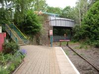 Present day 'end of the line' at Coryton station in 2011. The station was once a stopping point on the former through route between Heath Low level and Taffs Well. <br><br>[David Pesterfield 08/06/2011]