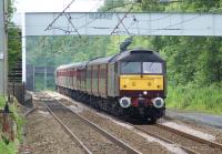 Compass Railtours <I>Fathers Day Scotsman</I> from York to Edinburgh <br>
via Manchester on 19 June 2011, seen shortly after the last pick up at Wigan North Western approaching Balshaw Lane Junction. This was a circular tour, returning via Newcastle.<br><br>[John McIntyre 19/06/2011]