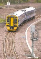 <I>158871 nearing Newcraighall with the 08.37 from Tweedbank to Edinburgh on 20 June 2014</I>.... could be a future caption for this one. Meantime you'll have to settle for... 158871 waits in the new (temporary) turnback siding at Millerhill on 20 June 2011 prior to running back to Newcraighall station to form the next train to Waverley.<br><br>[Bill Roberton 20/06/2011]