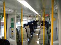 ScotRail unit 380113 interior, June 2011.<br><br>[Veronica Clibbery 20/06/2011]