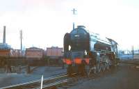<I>Ready for the road</I>. A1 Pacific no 60162 <I>'Saint Johnstoun'</I> prepares to move off Haymarket shed on 28 March 1959 and head for Waverley station. [See image 37469]<br><br>[A Snapper (Courtesy Bruce McCartney) 28/03/1959]