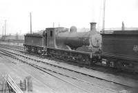 J36 no 65331 stands in the shed yard at Hawick in July 1958.<br><br>[Robin Barbour Collection (Courtesy Bruce McCartney) 27/07/1958]