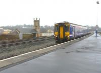 156476 entering Kilmarnock on 4 June with the 1S50 Newcastle Central - Glasgow Central service.<br><br>[Ken Browne 04/06/2011]