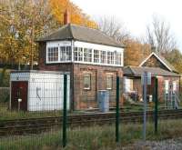 Shildon signal box, seen from the NRM site in November 2010.<br><br>[John Furnevel 23/11/2010]