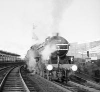 B1 no 61278 at Kilmarnock on 3 December 1966 with the BR (Scottish Region) <I>Last B1 Excursion</I> from Edinburgh to Carlisle.<br><br>[Robin Barbour Collection (Courtesy Bruce McCartney) /12/1966]