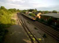 You may have heard of Sharnbrook Summit or Tunnel; these days it looks like the old station is where the MML comes down from 4 tracks to 3 on its way out of London. The goods shed still stands; I suspect that the station was where the lean-to stands by the fourth coach of the Northbound 222. <br><br>[Ken Strachan 16/06/2011]