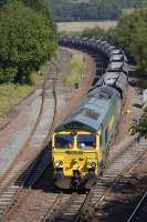 66548 with empties from Longannet to Leith Docks.<br><br>[Bill Roberton 04/07/2011]