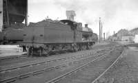 Fowler 4F 0-6-0 no 44098 ambles through the shed yard at 55E, Normanton, in September 1960.<br><br>[K A Gray 24/09/1960]