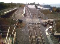 Progress on the expansion at Daventry International Railfreight Terminal on 4 July 2011 looking towards Rugby. A lot more detail work since my last visit [see image 34184]<br><br>[Ken Strachan 04/07/2011]