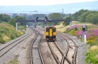 150 246 on a Cardiff - Taunton service approaching Pilning on 12 July 2011 on the long climb up from the Severn Tunnel.<br><br>[Peter Todd 12/07/2011]