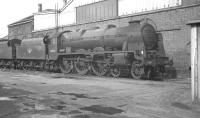 Royal Scot no 46164 <I>'The Artists' Rifleman'</I> on shed at Barrow Hill in April 1962.<br><br>[K A Gray 08/04/1962]