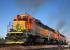 BNSF 1718 and friends marshalling a freight at Borax, California on 20 July 2011. <br><br>[Kevin McCartney 20/07/2011]