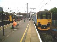 Faced with a choice of exotic destinations on 17 June 2011 - Ashford for France on the left, Bletchley for Milton Keynes on the right. I opted for Bletchley, of course.<br><br>[Ken Strachan 17/06/2011]