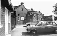 The station forecourt at Corstorphine in 1975 looking south along Station Road.<br><br>[Bill Roberton //1975]