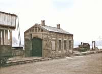 General view of the locomotive facilities at Cardigan in the early 1950s [see image 35053]. <br><br>[W A Camwell Collection (Courtesy Peter Francis)  //]