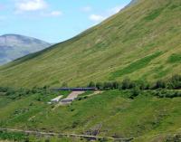 A Glasgow bound service north of Tyndrum, early in the afternoon of 27 July 2011.<br><br>[John Steven 27/07/2011]